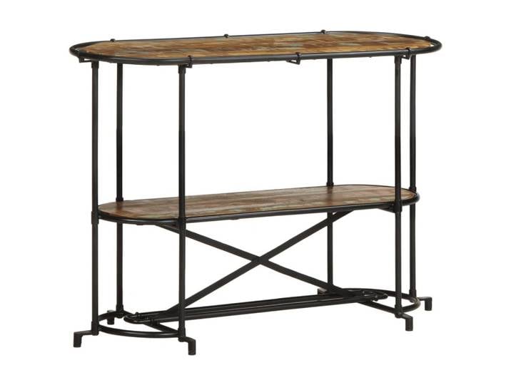 vidaXL Bartisch, Konsolentisch 110x42x76 cm Altholz Massiv