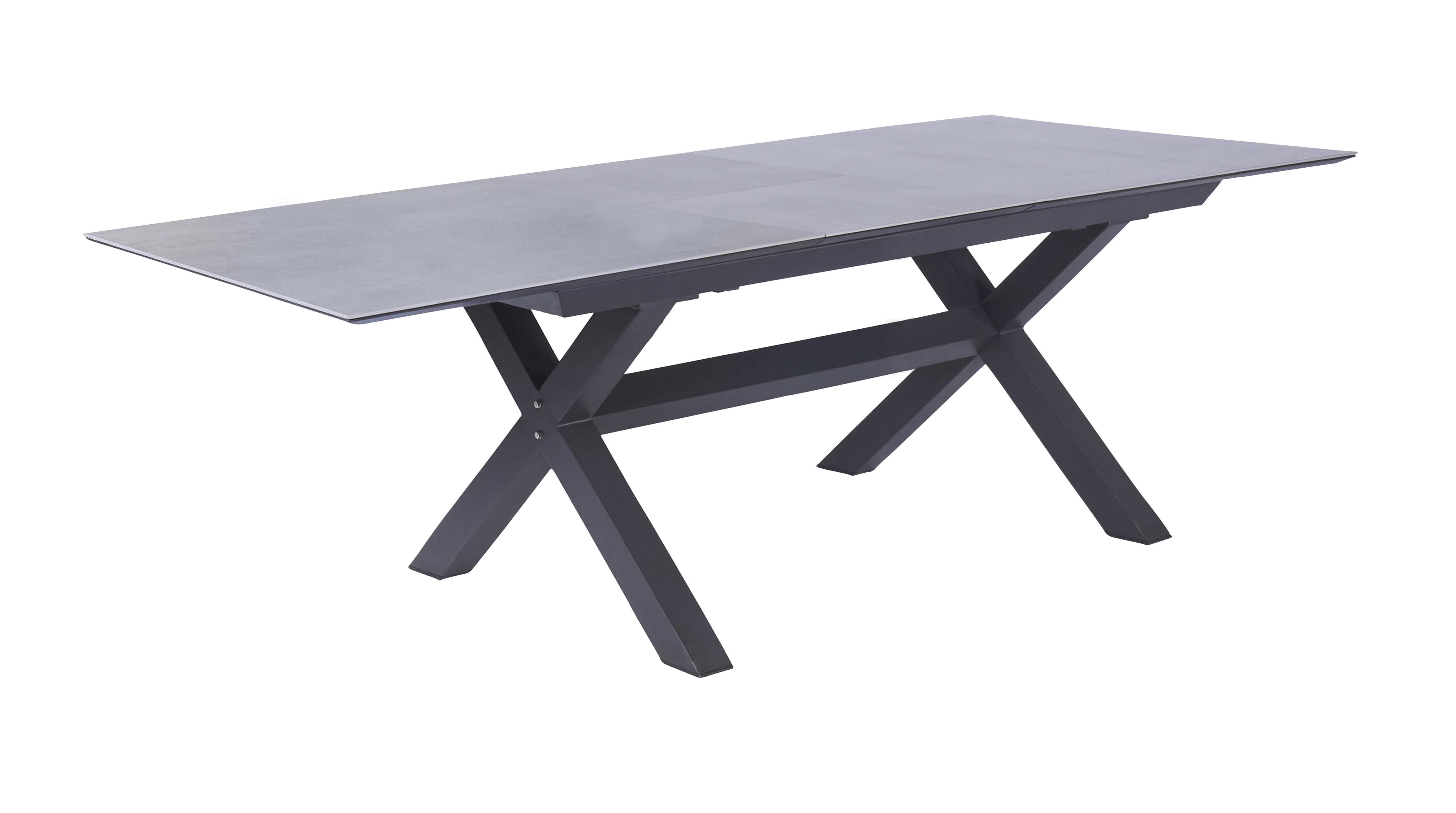 LC Garden Vancouver Ausziehtisch 200-260cm Aluminium/Glaskeramik Beton Optik