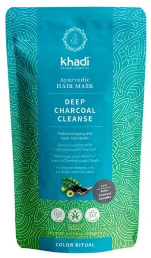 Khadi Mascarilla Capilar Limpieza profunda Carbón activado 50 gr