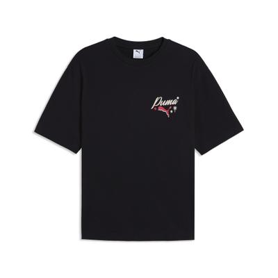 T-Shirt PUMA "Graphics Champions Boxy T-Shirt Herren", Herren, Gr. XXL, schwarz, Obermaterial: 100% Baumwolle. Rippe: 20% Polyester, 80% Baumwolle, bedruckt, Rundhals, Shirts T-Shirt