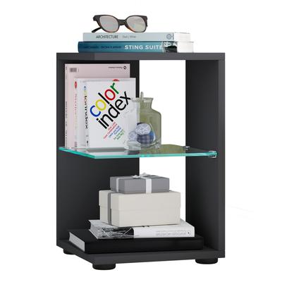 Couchtisch VCM "Holz Beistelltisch Couchtisch Sofatisch Elani", schwarz (anthrazit), B:30cm T:30cm, Tische, Couchtisch