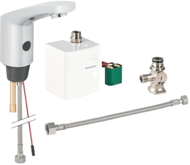 Geberit Typ 185 Infrarot-Waschtischarmatur 116365211 Generator, mit Untertischmischer, hochglanz-verchromt