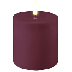 Stumpenkerze LED Violett 10 x 10cm