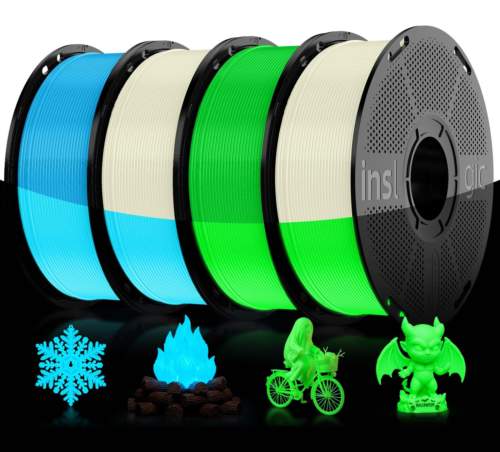 Selius 3D Printer Filament Glow In The Dark - 1.75 mm - 4 kg