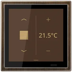 Jung ME459D1SAT KNX Raumcontroller LS TOUCH mit Rahmen LS 990, Secure, Messing antik ME 459 D 1S AT