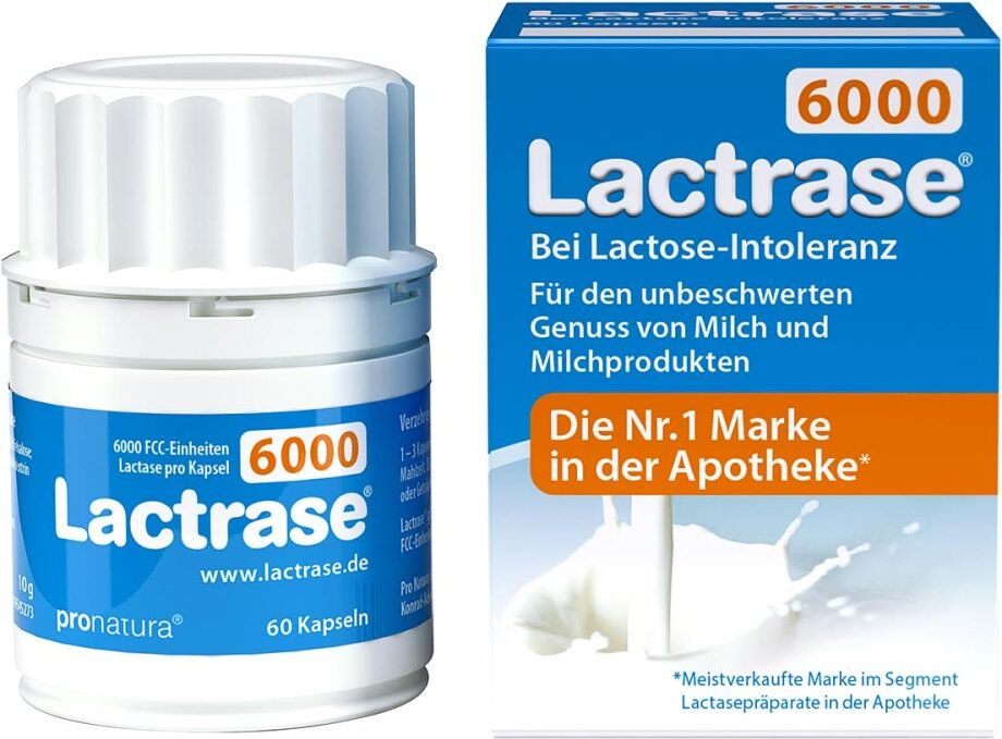 LACTRASE PRO NATURA Lactrase 6.000 Fcc Kapseln 60stk