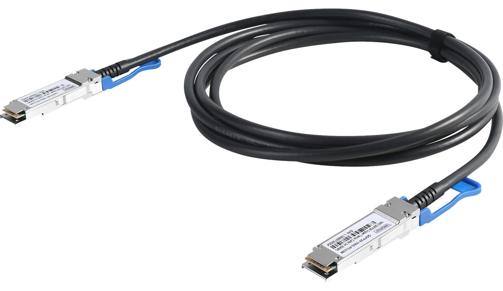 Digitus DN-81601 QSFP28 100G DAC Kabel, 1.0m, zwart, AWG 30
