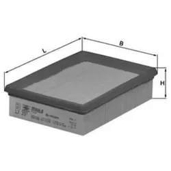 Luftfilter MAHLE LX 337 für Ford Fiesta III Courier