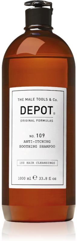 DEPOT 100 HAIR CLEANSING NO. 109 ANTI-ITCHING SOOTHING SHAMPOO shampoing apaisant anti-irritations et anti-grattage 1000 ml