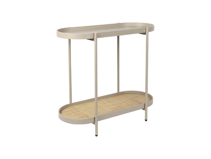 Design Konsole „Amaya“ Rattan Beige, Natural Dutchbone