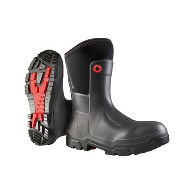 Gummistiefel DUNLOP "Snugboot Craftsman", Herren, Gr. 39, grau (charcoal), Obermaterial: 100% Textilmaterial TEXMAT., Schuhe Gummistiefel