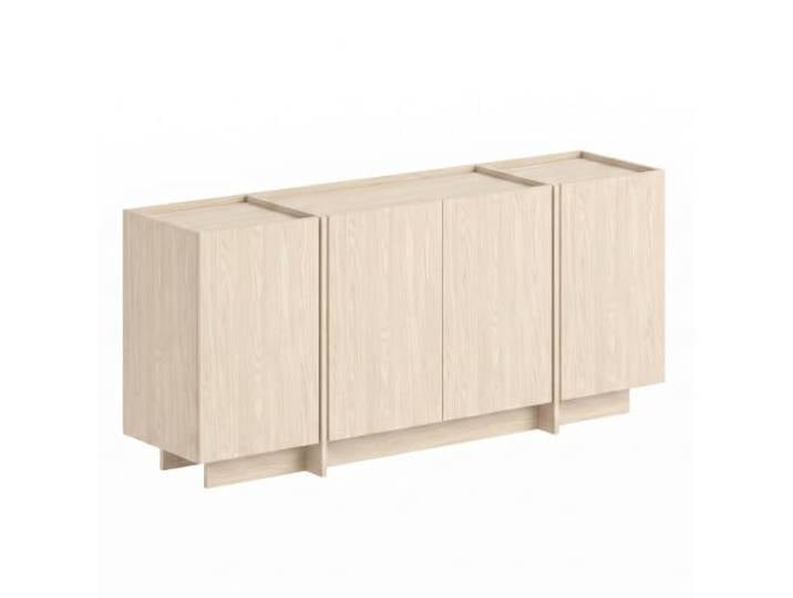 Hanah Home Moderner Konsolentisch, Eiche Pusula, 180 X 80 X 45 cm 18 Mm Melaminbeschichtete Spanplatte, Tür Mit Soft-Close-Mechanismus, Skandinavisches Design