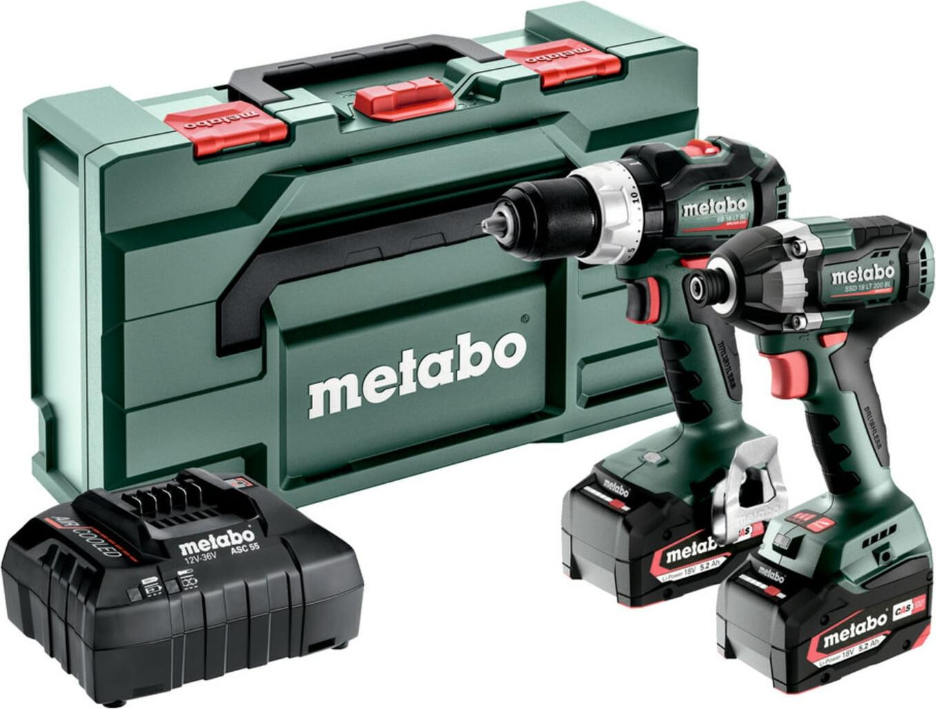 Metabo Accu-combinatieset 18V met SB 18 LT BL, SSD 18 LT 200 BL en metaBOX 145 L