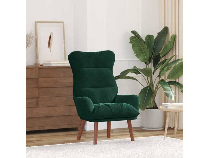 (SOLDES Nouvelle année）Classique fauteuil - vert foncé - 69x74x93cm Velours FR26_01822394