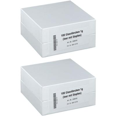 Glasröhrchen f.Taschenapotheke 2x 2x100 St