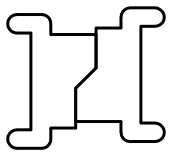 HSK Duschkabinenbau KG HSK Ersatzteile Magnetprofil für Klapptür 2-tlg., E100052-2-S E100052-2-S