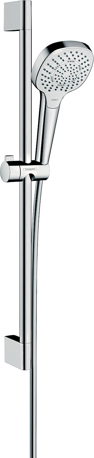 Hansgrohe Croma Select E douche multi défini 26580400 chrome blanc, avec 65 cm douche Unica Croma