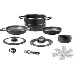 Brunner Pirate NG Topfset Aluminium mit Vacublock 9-teilig Ø 24 cm