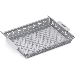 Weber ETGS Grillkorb mit Halter, Edelstahl