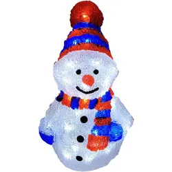 Mojawo, Weihnachtsbeleuchtung, XXL Acryl Schneemann 96 LEDs kaltweiss Aussenbeleuchtung