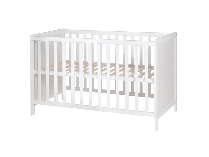 Baby- & Beistellbett 2in1 'Hamburg' 60x120 cm, weiß, verstellbar, inkl. 5 Schlupfsprossen