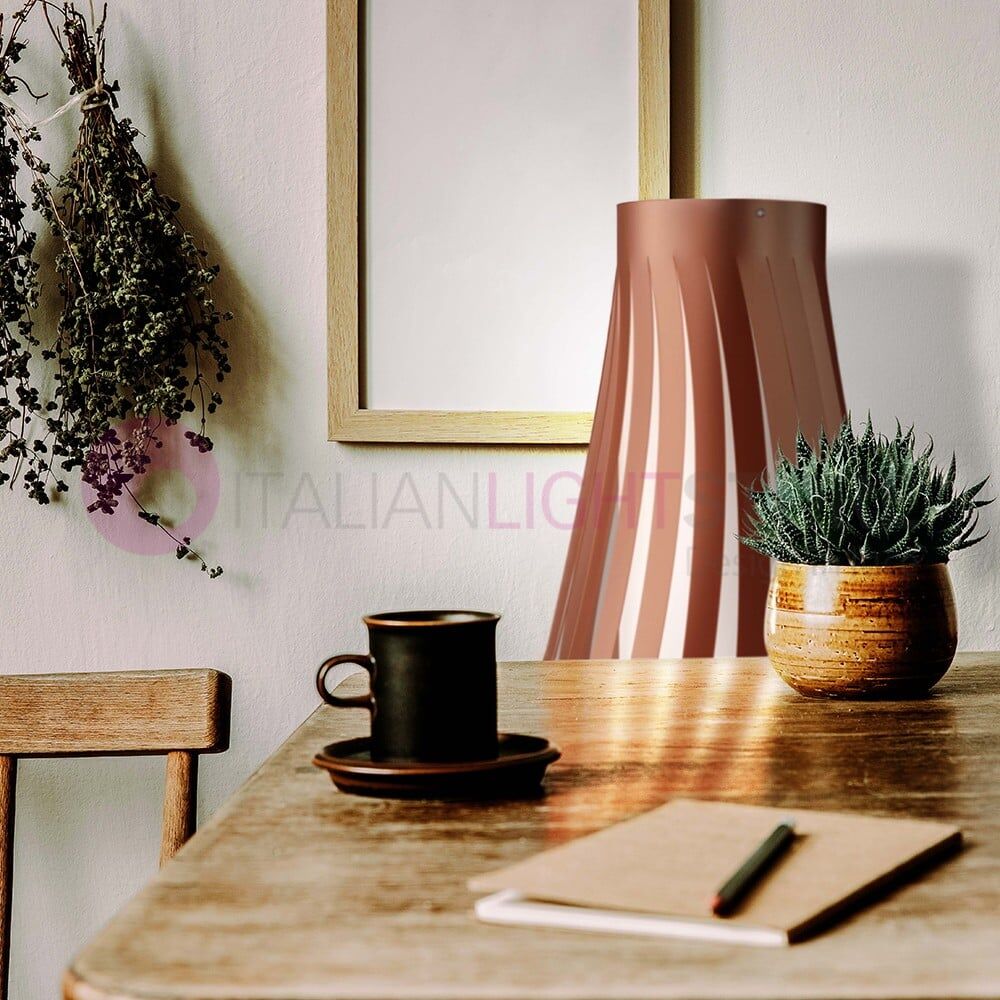 Metal Dama Elegante Piantana Design Moderno - Metal Copper