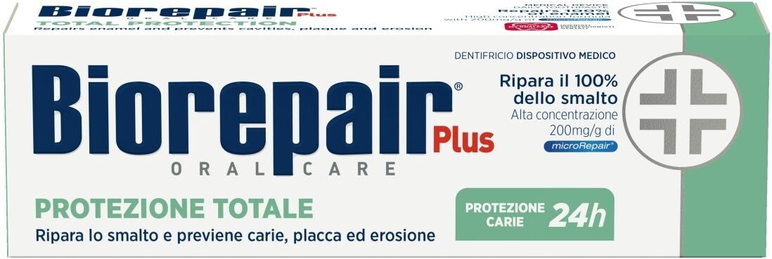 Euritalia Pharma Biorepair Plus protezione totale dentifricio 1 tubo 75ml