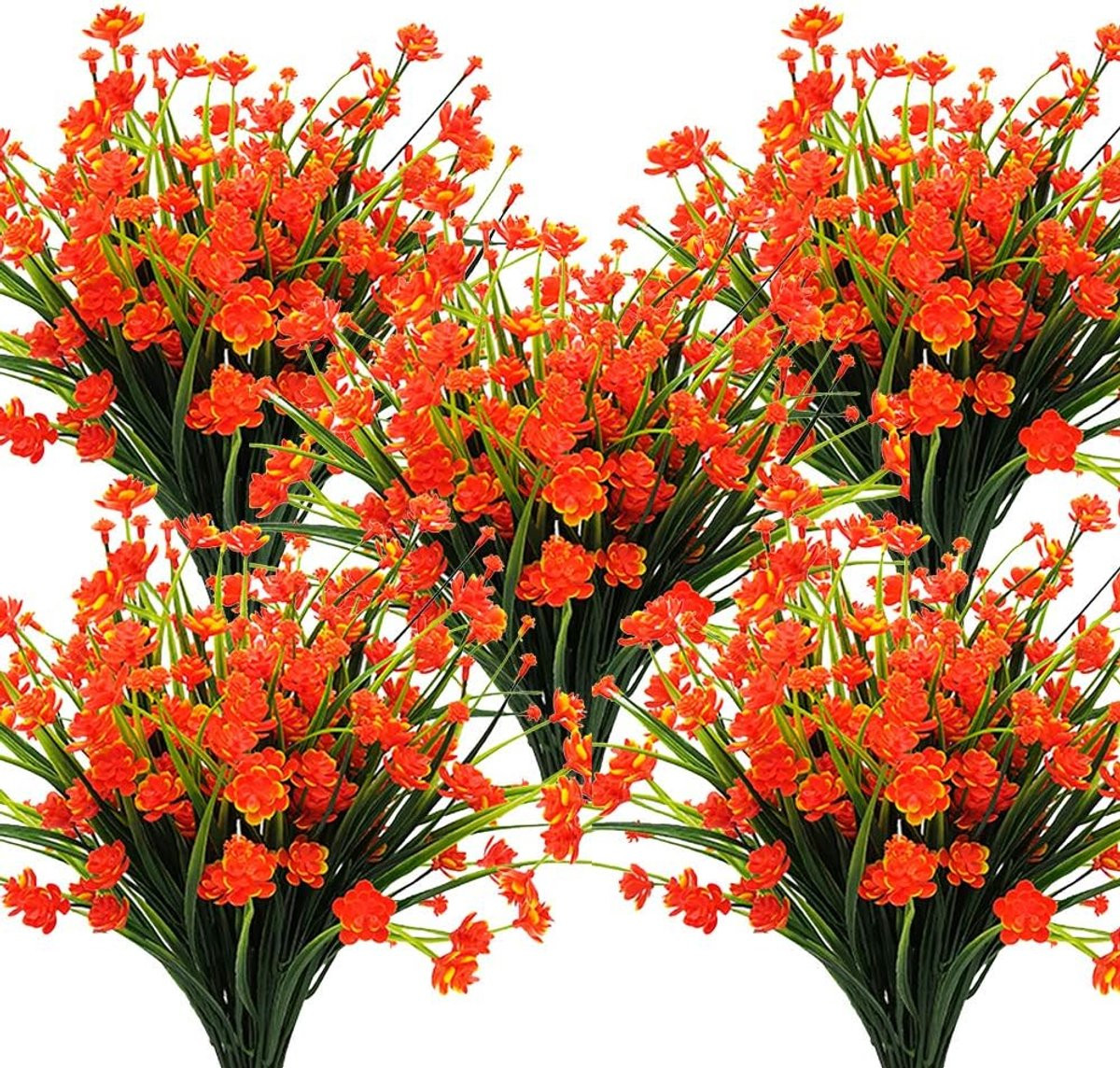 10 Bundels Kunstmatige Narcis Buiten Bloemen - Oranje