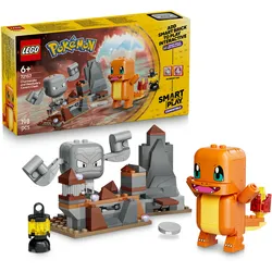 LEGO Pokémon SMART Play: Glumandas und Kleinsteins Höhlenduell kompatibles Set 72157