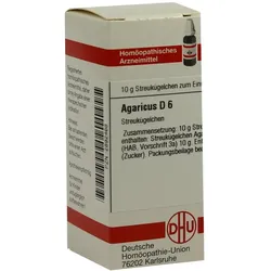 Agaricus D 6 Globuli 10 g
