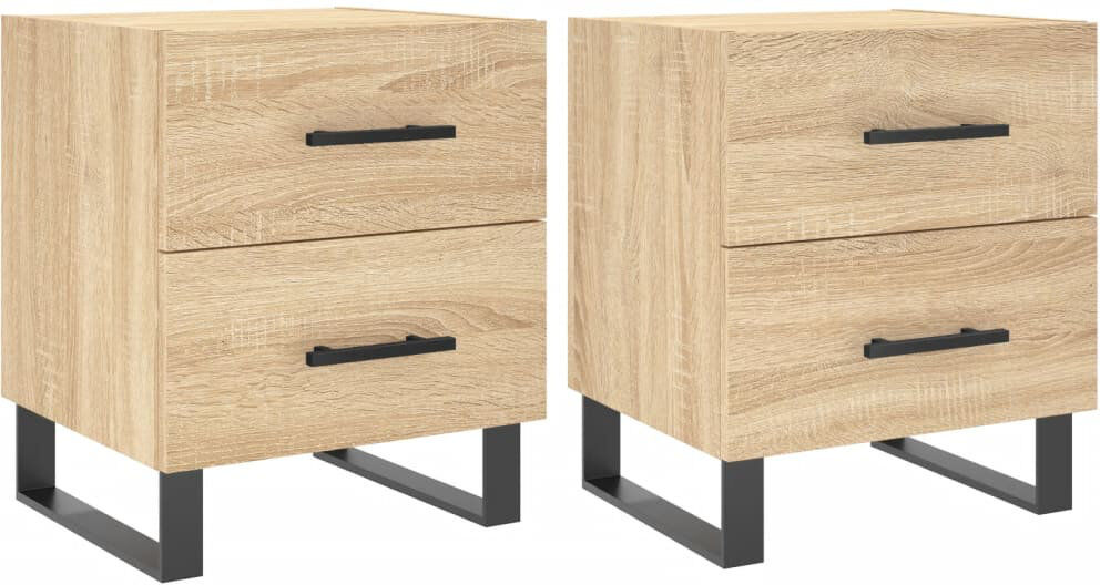 Borough Wharf Introduce an air of modern charm to your interior with these bedside cabinets! Sonoma Oak 47.5cm H X 40cm W X 35cm D