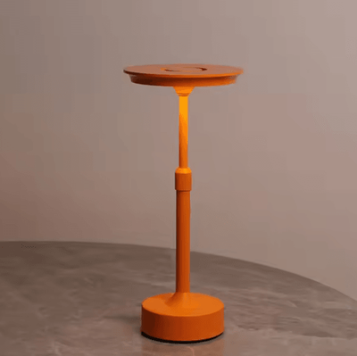 Inspire Curations Retro Rechargeable Touch Table Lamp Adjustable Height Cordless LED Desk Lamp orange changeable