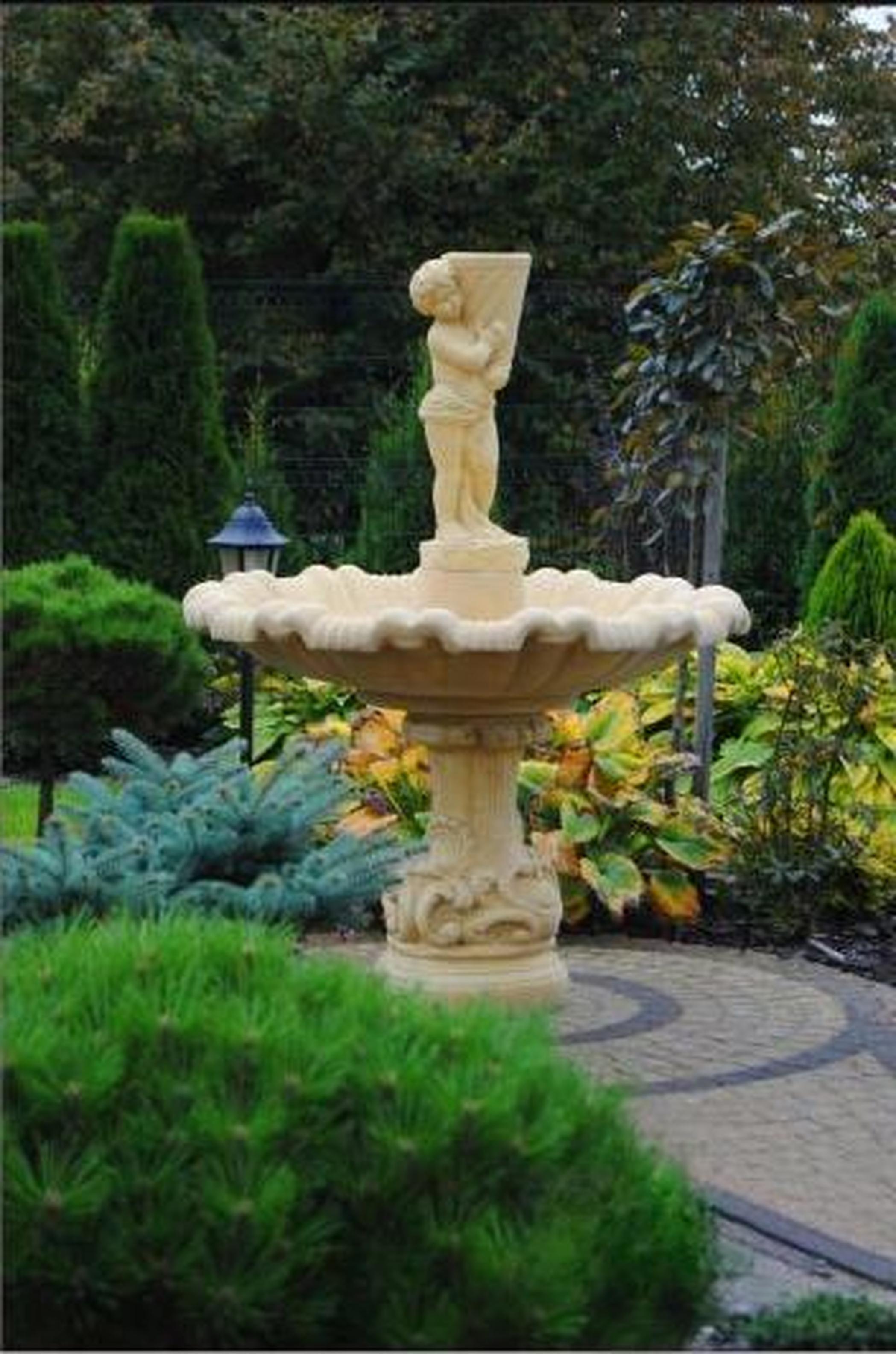 Zierbrunnen Springbrunnen Brunnen Dekoration Garten Fontaine Teich CARELLO