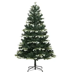 vidaXL Künstlicher Weihnachtsbaum Klappbar Beschneit 150cm