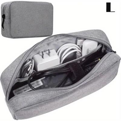 Travel Electronics And Cable Management Hub large Grey