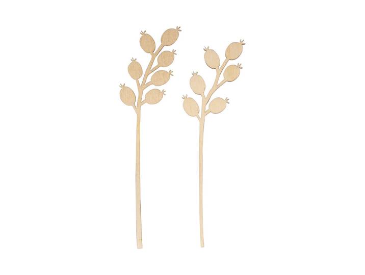 Holzstecker Beere, FSC Mix Credit, 19+20cm, sortiert, SB-Btl. 2Stück