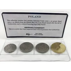 4 Münzen aus 4 Epochen - Polen