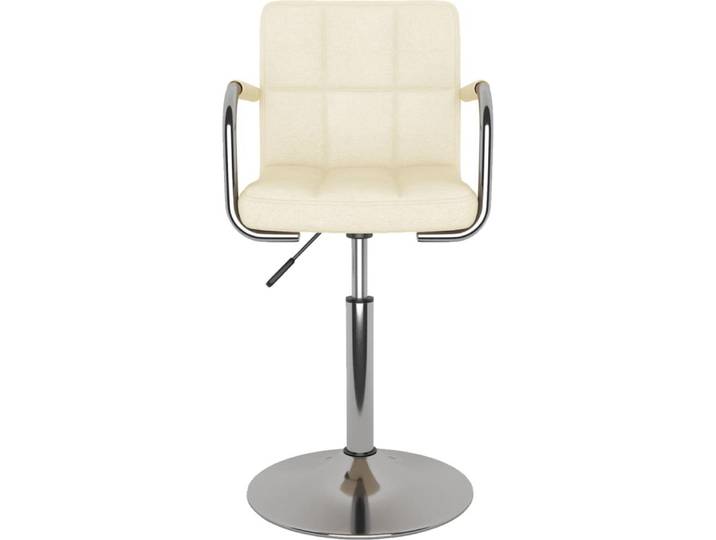 vidaXL Chaise de salle à manger Crème Tissu