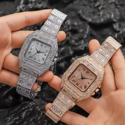 Uplifted Finds Luxury Business Steel Strap Roman Scale Quartz Watch For Men gold