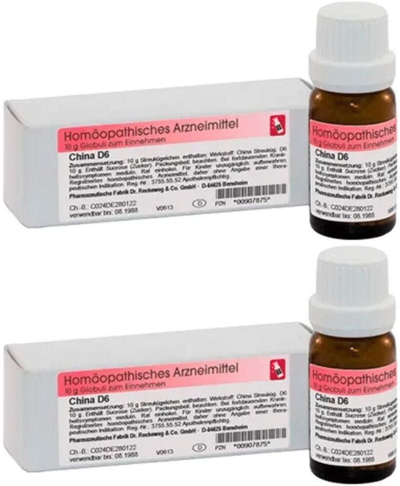 Dr. Reckeweg China D 6 Globuli 2x 2x10 g