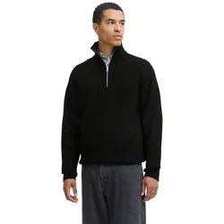 Jack & Jones Herren Pullover JJESOHO OLLIE KNIT HALF ZIP - Relaxed Fit - 12278937 Atmosphere - XXL