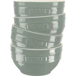 Staub Snackschalen 12 cm, Eukalyptusgrün, 4 St.