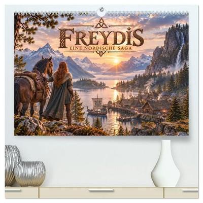 Freydis nordische Saga (hochwertiger Premium Wandkalender 2027 DIN A2 quer), Kunstdruck in Hochglanz