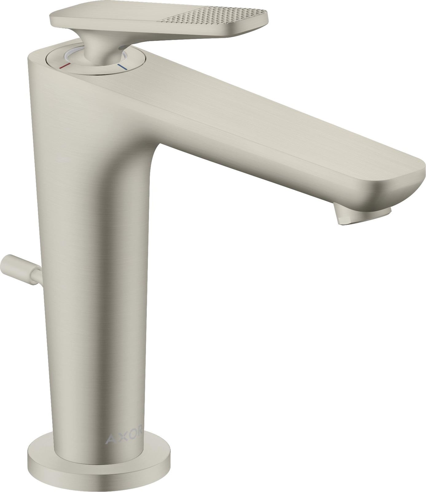 Axor Citterio C Hansgrohe wastafelmengkraan met CoolStart en pop-up waste, kubische vormgeving