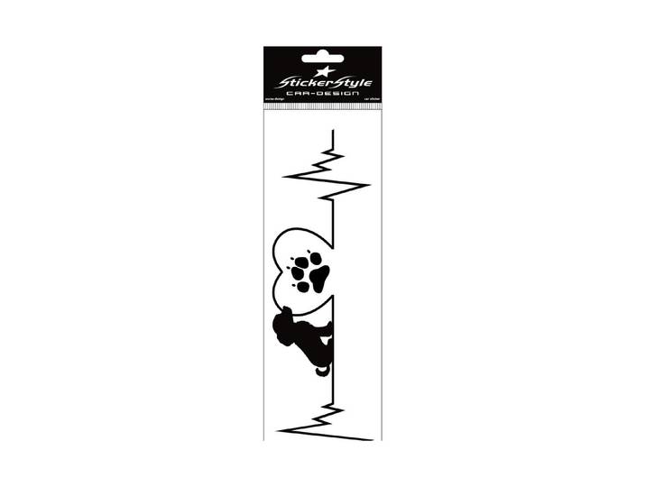 StickerStyle Sticker Herzschlag Hund