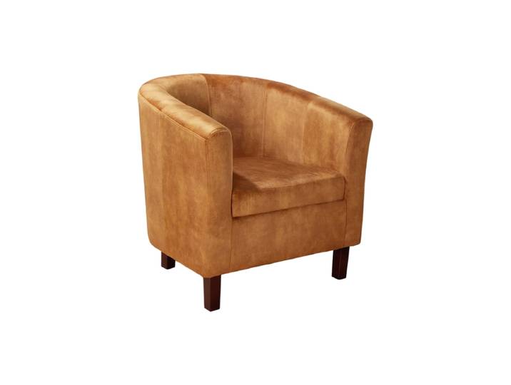 Sessel „Hemingway“ Samt Senfgelb Invicta Interiors