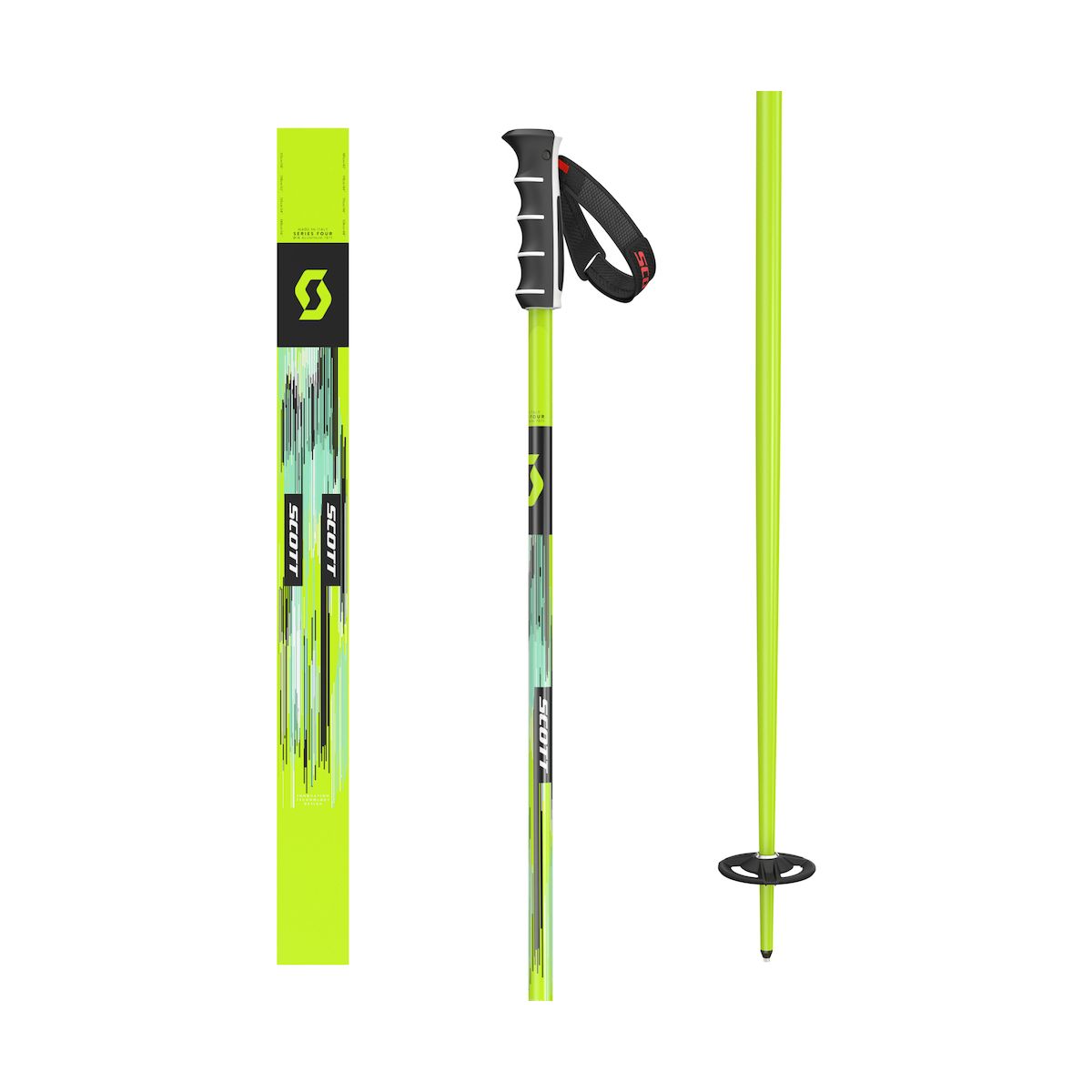 Scott Pole Team Issue SRS fluo yellow (7397) 130 4228077397130