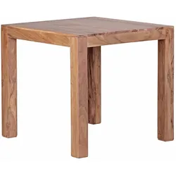 KADIMA DESIGN Esstisch MUMBAI Massivholz Akazie 80 cm Esszimmer-Tisch Holztisch Design Küchentisch Landhaus-Stil