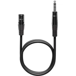 Goobay XLR-Kabel auf 6,35-mm-Klinke, 10 m (10 m, XLR Kabel), Audiokabel