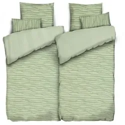 COZEE HOME Wendebettwäsche Schneetiger Teddy Bouclé Doppelbett, 6tlg.